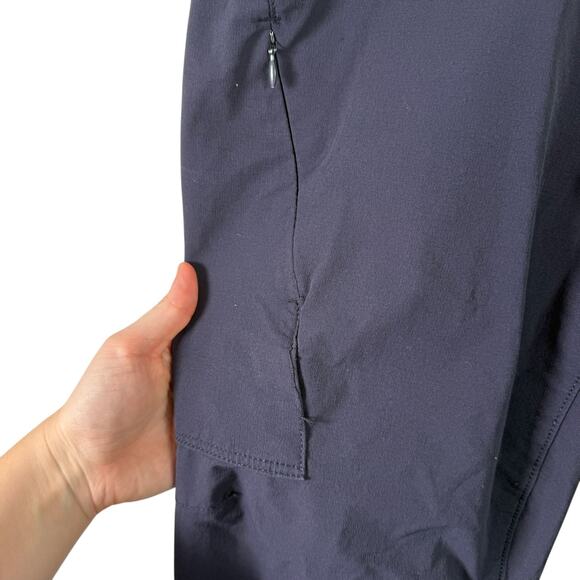 Duluth Trading Flexpedition Bootcut Pants Navy Blue Hiking Gorpcore Womens 12x29 - Picture 3 of 8